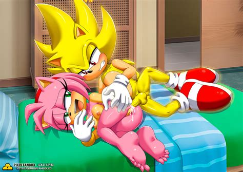 Hentai Busty Amy Rose Anal Balls Bbmbbf Blush Breasts Feet Hand On