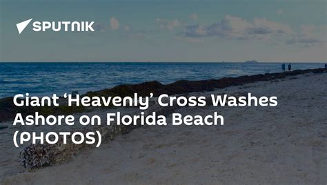 Giant ‘heavenly Cross Washes Ashore On Florida Beach Photos 06022019 Sputnik International