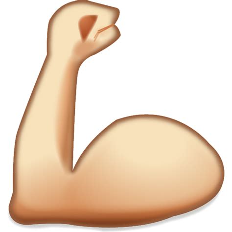 Download Flexing Muscles Emoji Icon | Emoji Island png image