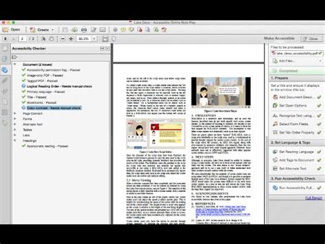 Creating An Accessible Pdf With Adobe Acrobat Pro Youtube