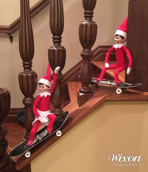 Elf On The Shelf Bubbles And Coco Go Skateboarding Awesome Elf On