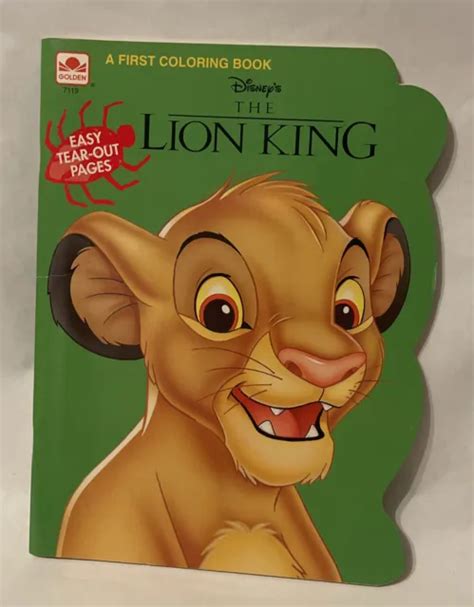 Vintage 1994 Golden Book Disneys The Lion King Coloring Book Unused