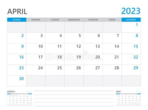 April 2023 Year Calendar Planner 2023 And Set Of 12 Months Calendar