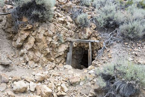 Mine Shaft Entrance At Masonic Chemung Mine Stock Photo Image Of
