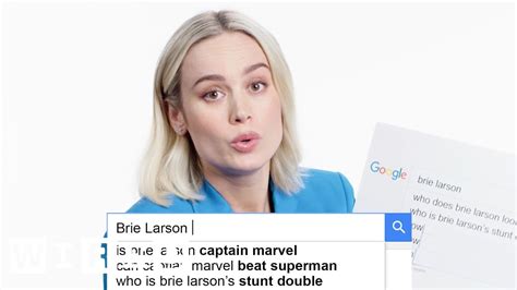 Brie Larson Answers The Webs Most Searched Questions
