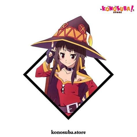 Cool Konosuba Megumin Waterproof Vinyl Car Sticker Konosuba Store