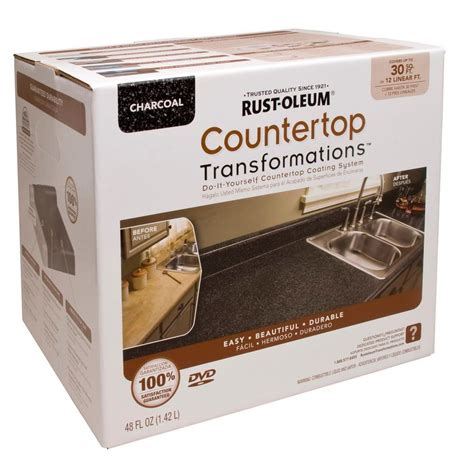 Rust Oleum Transformations 48 Oz Charcoal Small Countertop Kit 258512