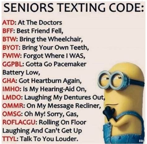 Otw To This Style Of Acronyms 😂😂😂😩😩😩😩 Minions Funny Funny Quotes