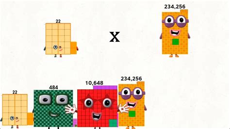 Numberblocks 22 Times With Repeated Multiples Yield Number Up To