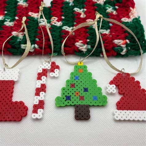Perler Bead Christmas Ornaments Etsy
