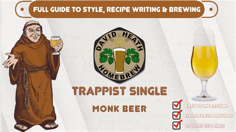 Trappist Single Monk Beer Recipe Writing Brewing And Style Guide Youtube