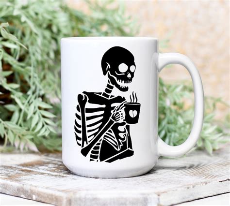 Skeleton Svg Coffee Svg Coffee Cup Svg Coffee Skull Svg Etsy