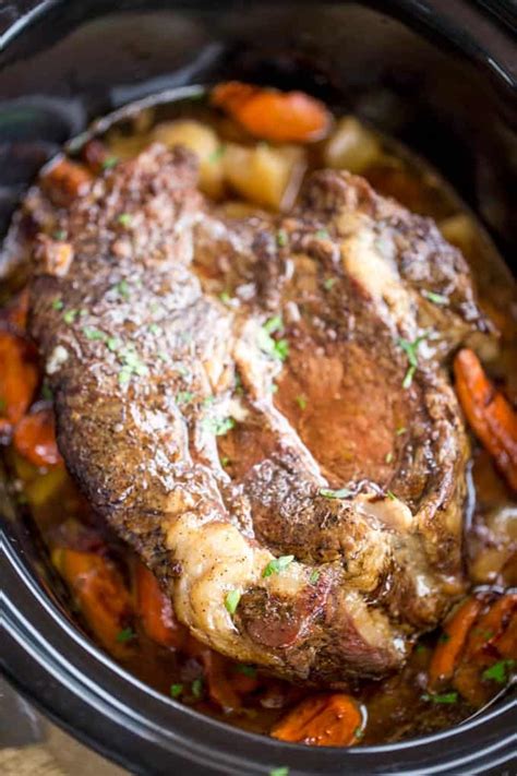 ultimate slow cooker pot roast recipe dinner then dessert