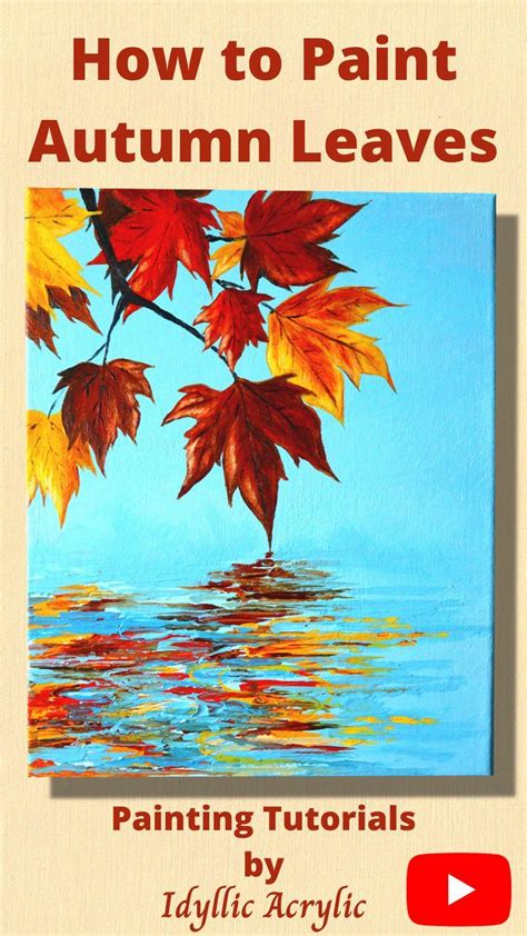This Autumn Leaves Easy Acrylic Painting For Beginners Is So Simple And