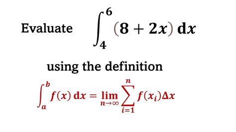 DEFINITION OF A DEFINITE INTEGRAL YouTube
