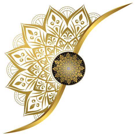 Luxury Mandala Gold Transparent Abstract Background In Islamic