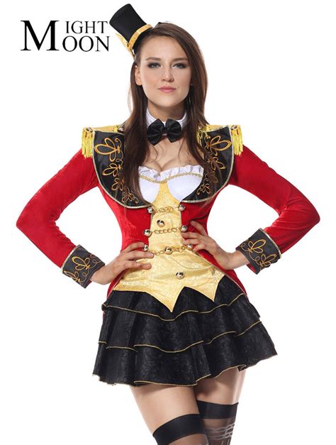 Moonight Red Magician Costumes Women Carnival Cosplay Halloween