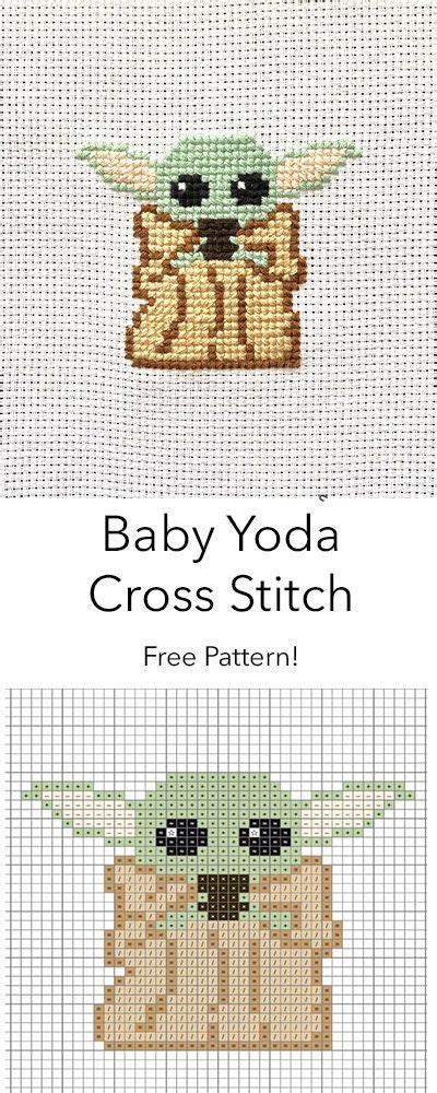 Free baby yoda crochet pattern. Baby Yoda Cross Stitch Pattern - - #Baby #Cross # ...