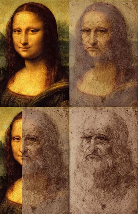 Mona Lisa Portrait Of A Man In Red Chalk An Elderly Man Leonardo