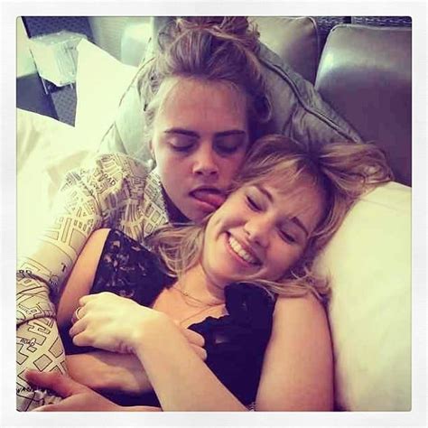 Suki Waterhouse Got Licked By Her Shugapoo Cara Delevingne Celebrity Instagram Pictures