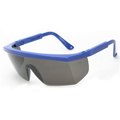 Airgas Rad64051202 Radnor® Retro Blue Safety Glasses With Gray Polycarbonate Anti Scratch