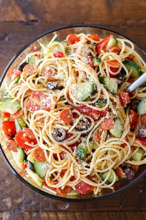 What i like about homemade italian dressing is that you can control what goes into it. Spaghetti Salad - Easy Italian Spaghetti Pasta Salad ...