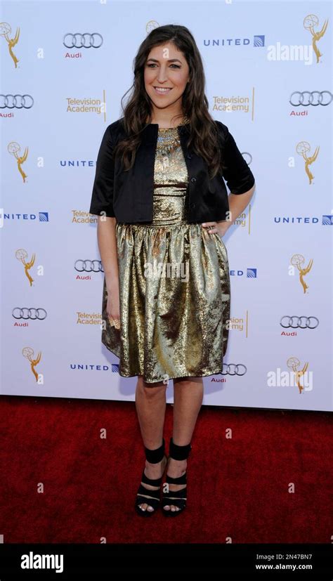 Actress Mayim Bialik Poses At The 66th Emmy Awards Performers Nominee