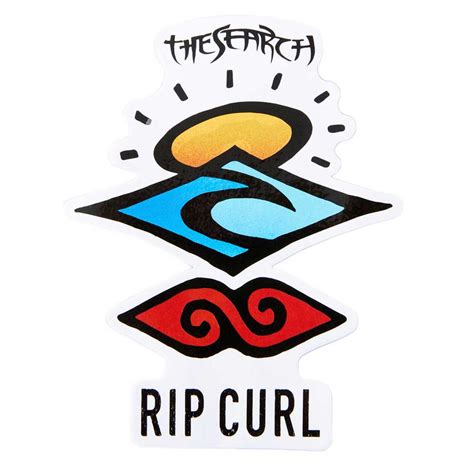 rip curl icons of surf stickers red xtremeinn