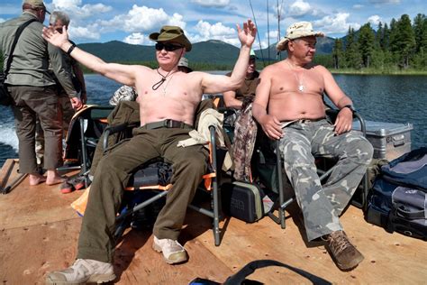 Vladimir Putin Strips Off Shirt For Siberia Fishing Trip Photos Ctv News
