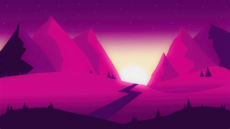 2560x1440 Resolution Artistic Mountain 4k Minimal Digital Art 1440p