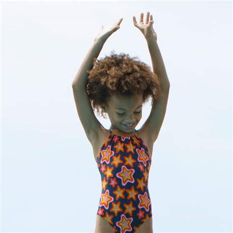 Vilebrequin Girls Star Pattern Swimsuit Childrensalon