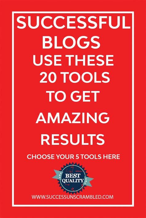 Successful Blogs Use These 20 Tools To Get Results Successful Blog
