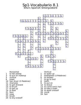 10000+ results for 'spanish avancemos 2 vocabulary'. Spanish Avancemos 1 Vocab 8.1 Crossword by Srta's Spanish Smorgasbord