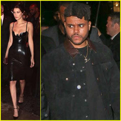 Bella Hadid The Weeknd Brave The Rain For Met Gala After Party