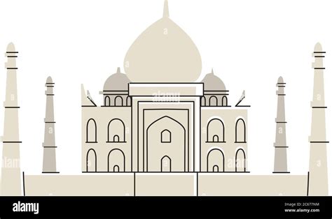 Famous Temples And Monuments Of India Vector Illustration Design Stock Vector Image And Art Alamy