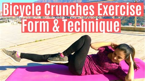 How To Do Bicycle Crunches Properly Form Technique Men Women Beginners Youtube