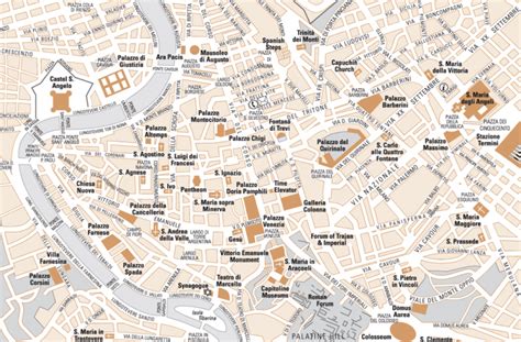 Mapa Turistico Roma Mapa De Rios