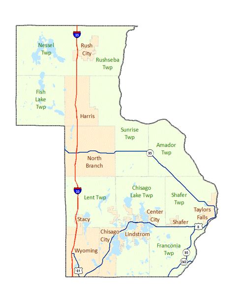 Chisago County Maps