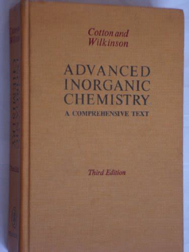 Advanced Inorganic Chemistry A Comprehensive Text 3rd Edition By
