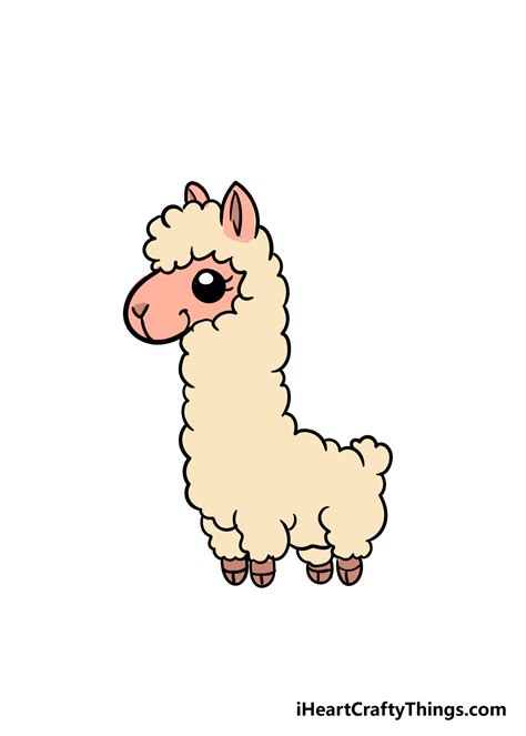 Get Creative With Llama Cute Drawings Step By Step Tutorial