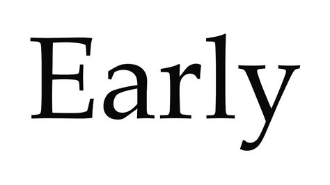 How To Pronounce Early Youtube