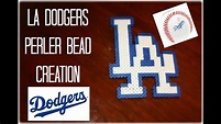 LA Dodgers Perler Bead Creation - YouTube