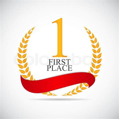 First Place Ribbon Vector At Getdrawings Free Download