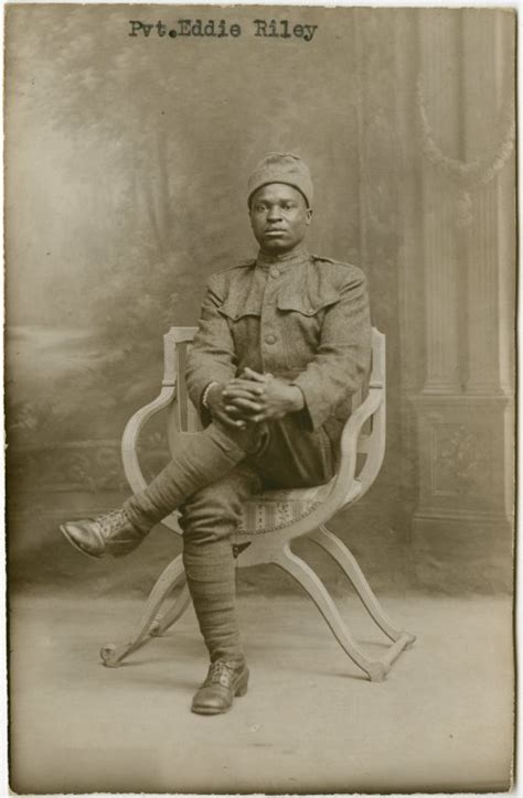 Pvt Eddie Riley Of The 369th Infantry Regiment Also Known As The