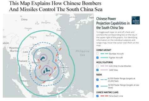 This Map Explains How Chinese Bombers And Missiles Control The South