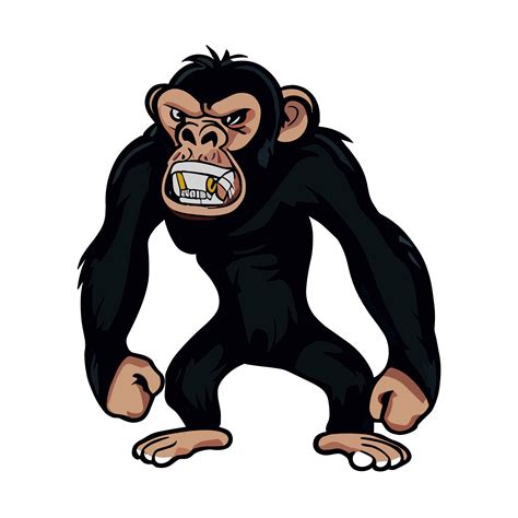 Bravo Chimpanzé ícone Clipart Transparente Fundo 24044226 Png