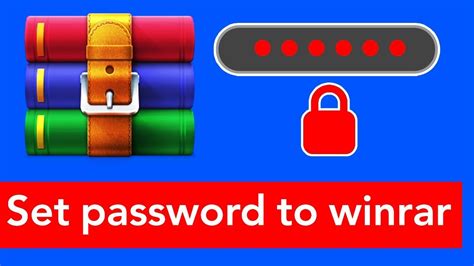 How To Set Password To Winrar Youtube