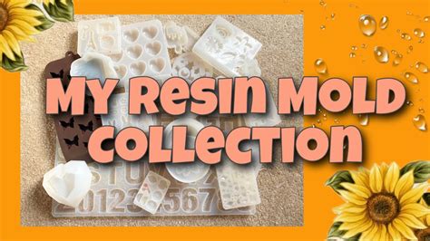 my resin mold collection my favourite silicone resin molds for resin art youtube