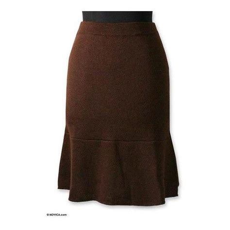 100 Alpaca Skirt Universal Lines In Cinnamon Novica 144 Liked