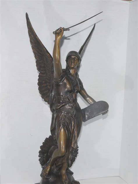 Bronze Statue French Saint Joan Of Arc Figurine Art